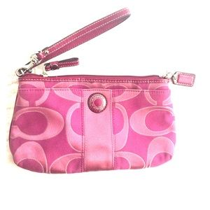 Perfect Pink Coach Wristlet